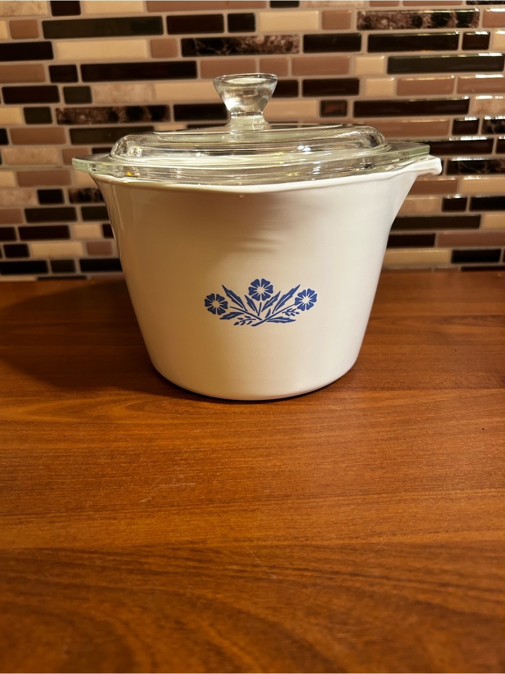 Vintage Corningware Blue Cornflower 1 Qt Sauce Maker